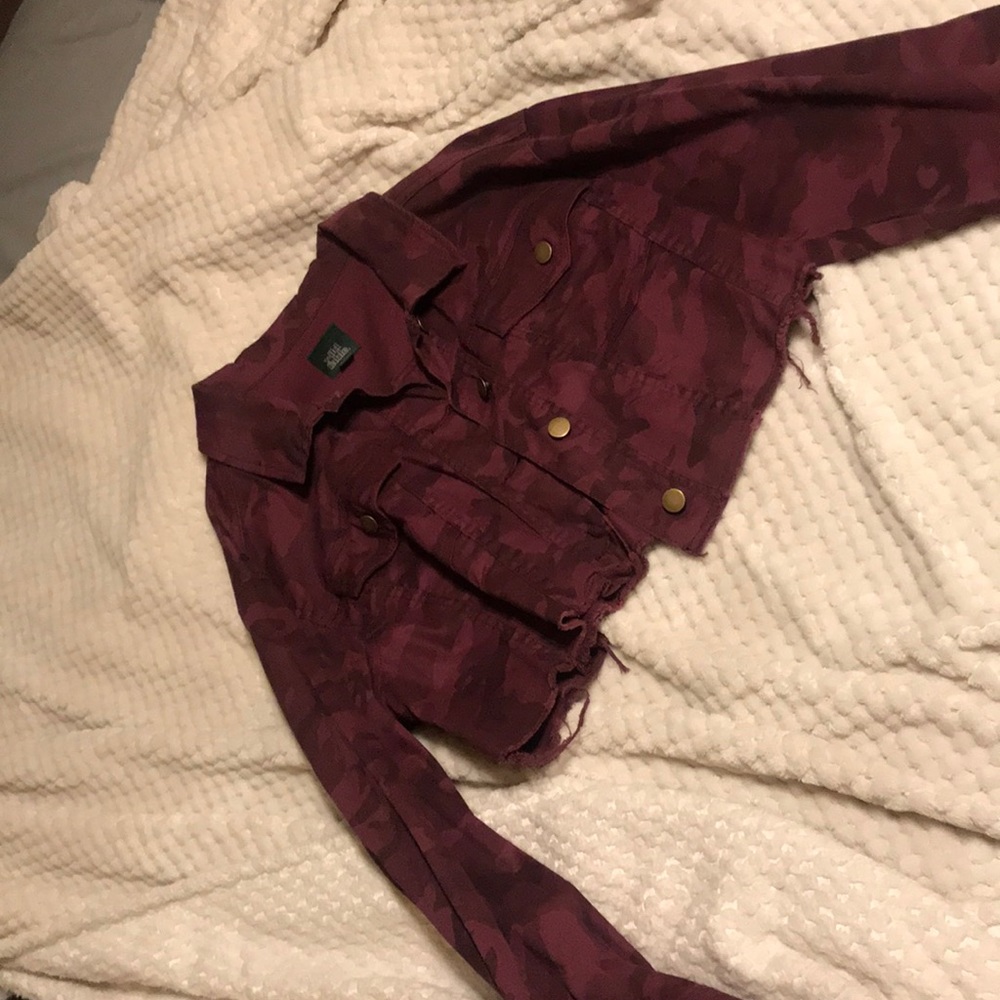 Cropped jean jacket